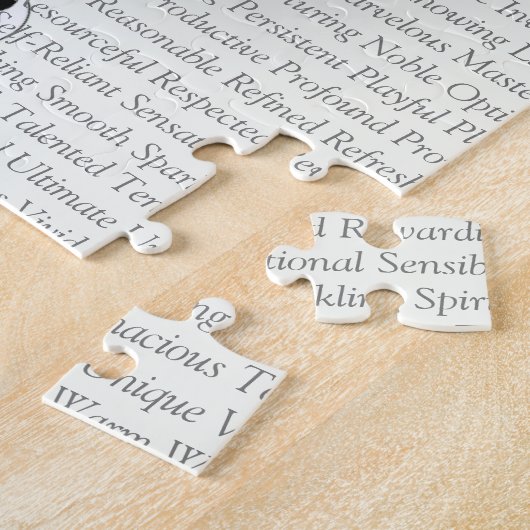 Puzzle Le positif fait sur commande exprime l'affirmation (Côté)