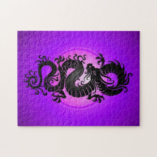 Puzzle Le pourpre a éclaté le dragon chinois (Horizontal)