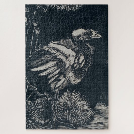 Puzzle Le poussin d'oiseaux émerge de son nid (par Jan Ma (Vertical)