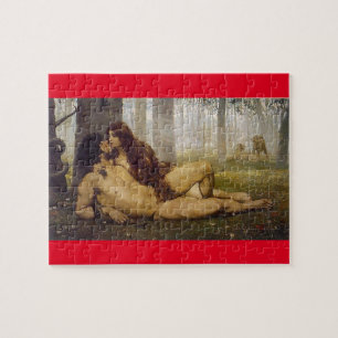 Puzzle Le premier baiser d'Adam et Eve 1891Viniegra