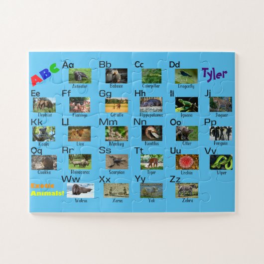 Puzzle Le premier casse-tête de l'enfant - ABC des animau (Horizontal)