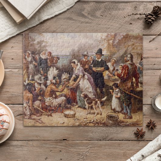 Puzzle Le premier Thanksgiving 1621 | c.1932