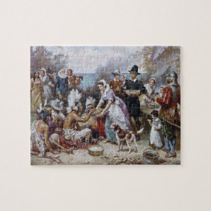 Puzzle Le premier Thanksgiving par Jean Ferris v. 1912