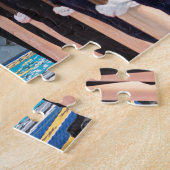 Puzzle Le président Donald Trump salue les marins (Côté)