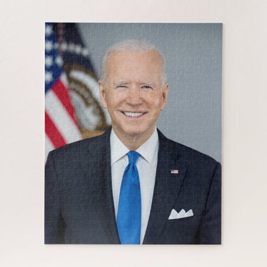 Puzzle Le président Joe Biden Portrait de la Maison Blanc (Vertical)