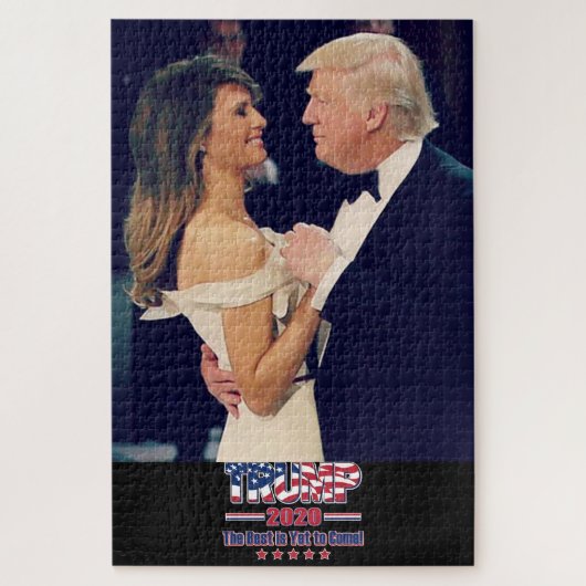 Puzzle Le président Trump et Melanai dansent (Vertical)