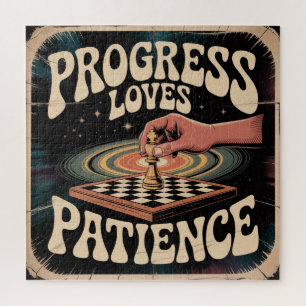 Puzzle Le progrès aime la patience