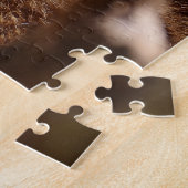 Puzzle Le raton laveur drôle le collant est langue (Côté)