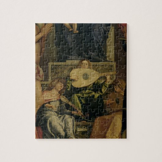 Puzzle Le retable de San Giobbe, détail de playin d'anges (Vertical)