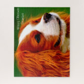 Puzzle Le roi Charles Spaniel Chien. (Vertical)