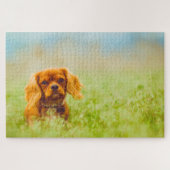 Puzzle Le roi Charles Spaniel Chien. (Horizontal)