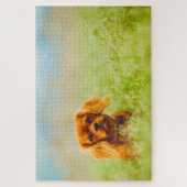 Puzzle Le roi Charles Spaniel Chien. (Vertical)