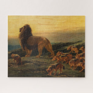 Puzzle Le roi et ses satellites par Briton Riviere