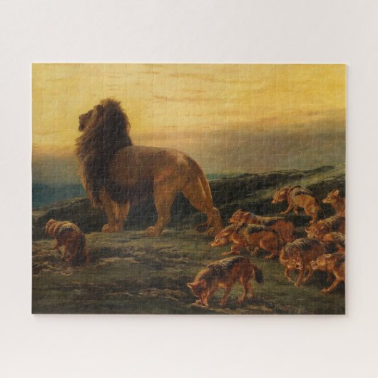 Puzzle Le roi et ses satellites par Briton Riviere (Horizontal)