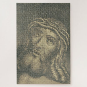 Puzzle Le Saint Visage de Jésus en Art Monochrome