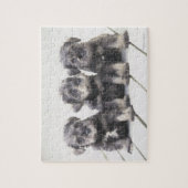 Puzzle Le Schnauzer miniature est une race de petit chien (Vertical)