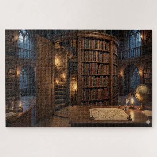 Puzzle Le Secret de la bibliothécaire : Le Passage caché (Horizontal)