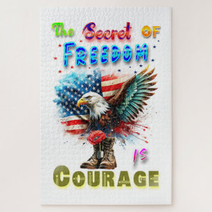 Puzzle Le secret de la liberté est le courage
