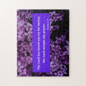 Puzzle Le Seigneur Accepte Ma Prière Psaume 6 Bible Verse (Vertical)