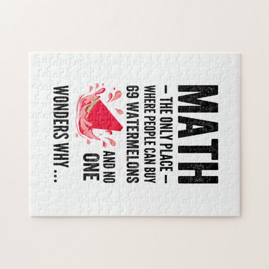 Puzzle Le seul endroit où les gens achètent des pastèques (Horizontal)