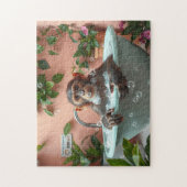 Puzzle Le singe prend un bain (Vertical)
