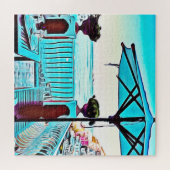 Puzzle Le Sirenuse À Positano, Italie, Tea Time (Horizontal)