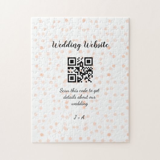 Puzzle Le site web mariage scanner code QR pour les détai (Vertical)
