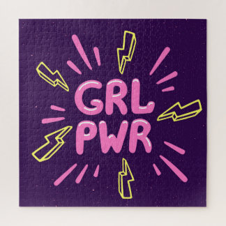Puzzle Le slogan féministe "Girl power", arrière - plan v