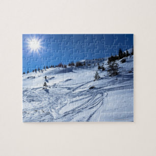 Puzzle Le soleil d'hiver de terre d'hiver