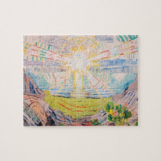 Puzzle Le soleil par Edvard Munch (Horizontal)