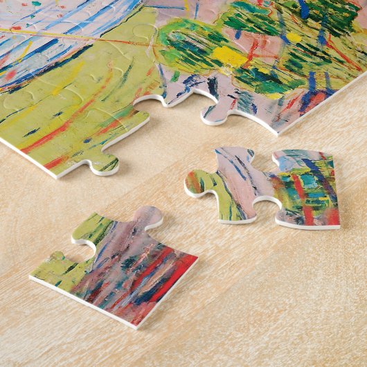 Puzzle Le soleil par Edvard Munch (Côté)