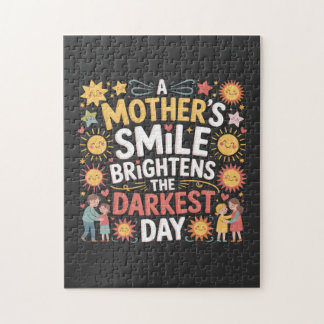 Puzzle Le sourire d'une mère illumine le jour le plus som