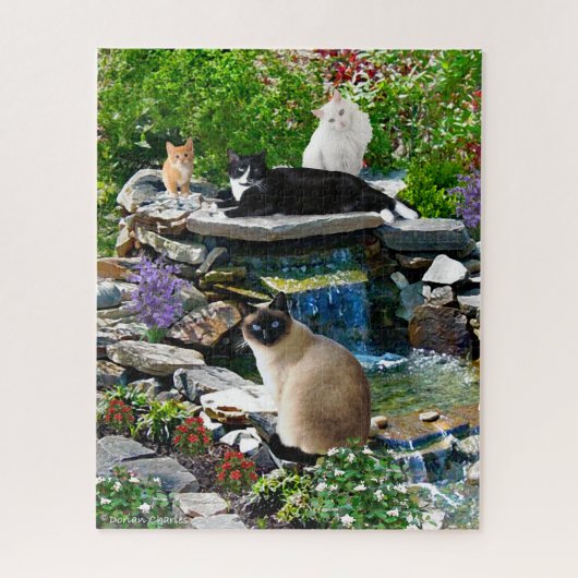 Puzzle "Le Spa de chat" (Vertical)