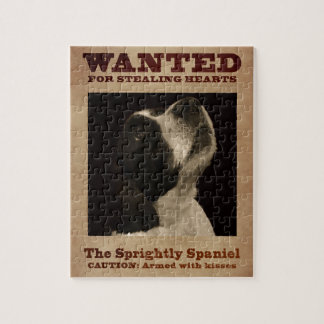 Puzzle Le springer spaniel vif