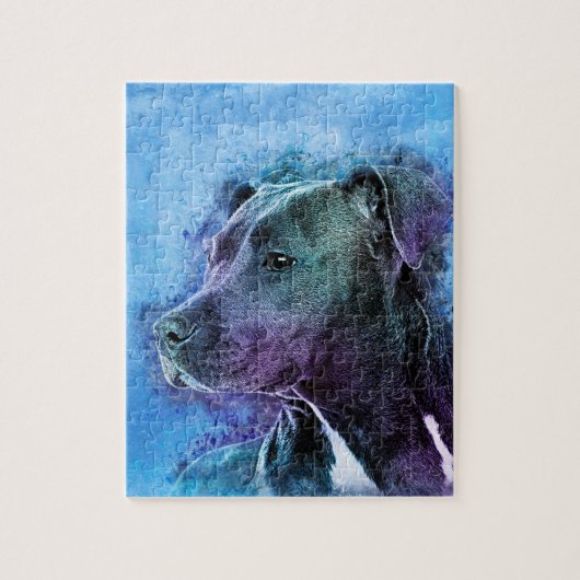 Puzzle Le Staffordshire Terrier américain - Amstaff (Vertical)