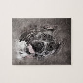 Puzzle Le Staffordshire Terrier américain - Amstaff (Horizontal)