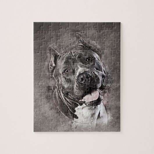 Puzzle Le Staffordshire Terrier américain - Amstaff (Vertical)