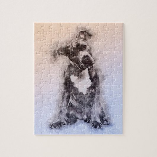 Puzzle Le Staffordshire Terrier américain - chiot (Vertical)