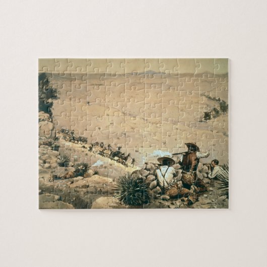 Puzzle "Le support", c.1900 (huile sur la toile) (Horizontal)