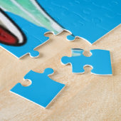 Puzzle Le surf de crocodile drôle (Côté)