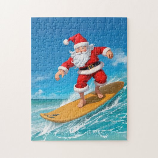 Puzzle Le surf du Père Noël (Vertical)