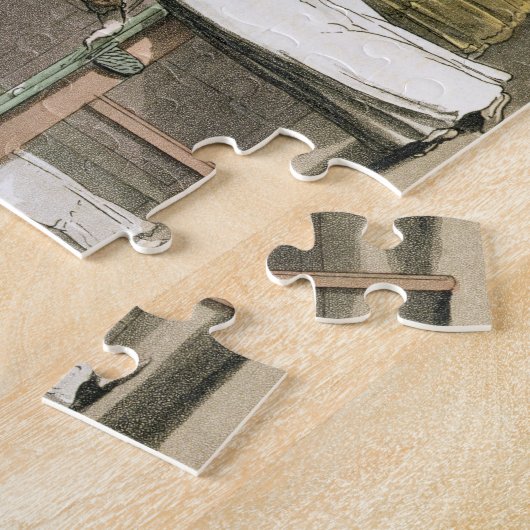 Puzzle Le Tableau de billard, 'de la visite de Dr. Syntax (Côté)