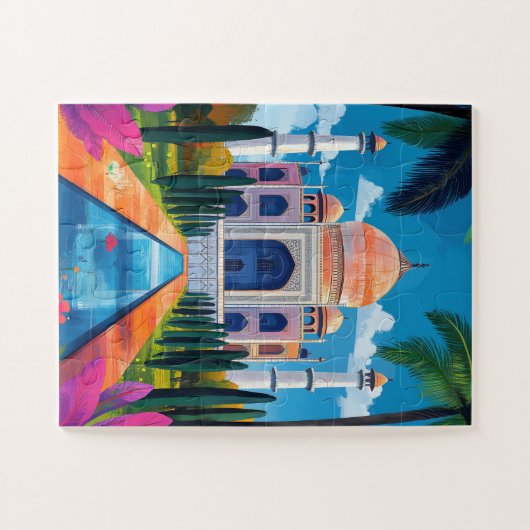 Puzzle Le Taj Mahal. Agra, Inde. (Horizontal)