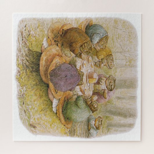 Puzzle Le Tea Party des crapauds (par Beatrix Potter) (Horizontal)