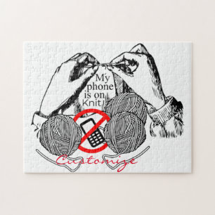Puzzle Le téléphone est sur Knit Thunder_Cove