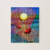 Puzzle Le tennis célèbre dans polychrome (Vertical)