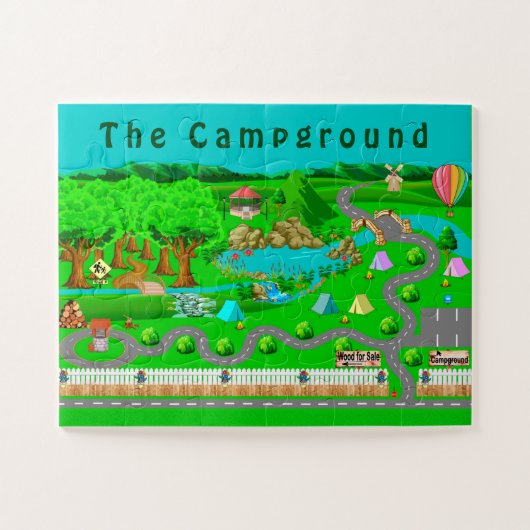 Puzzle Le terrain de camping (Horizontal)