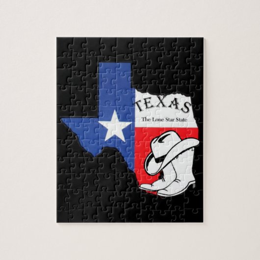 Puzzle Le Texas, l'État étoilé (Vertical)