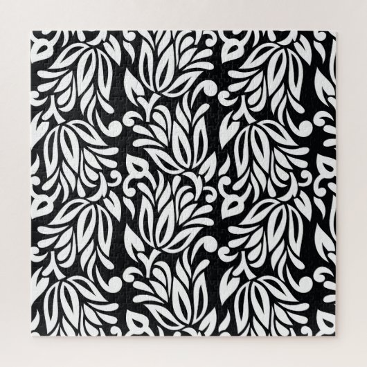 Puzzle Le textile noir et blanc. (Vertical)