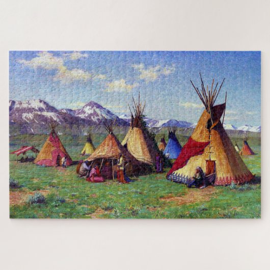 Puzzle Le Tipi de la Médecine Joseph Henry Sharp 1903  (Horizontal)